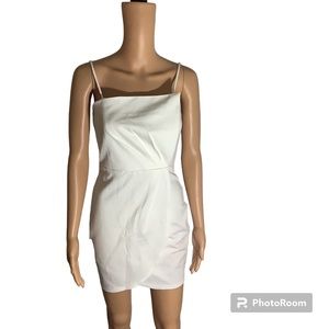 Lulus white scrunch dress
